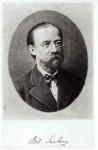 Portrait of Bedrich Smetana (1824-84) (engraving) (b/w photo)