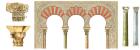 Spanish islamic caliphate art. Arches, capitals and columns