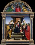 Madonna and Child Enthroned with Saints, c.1504 (oil and gold on wood)