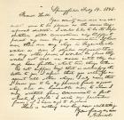 Letter from Abraham Lincoln to Alden Hall, dated February 14, 1843 (litho)