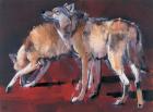 Loups, 2001 (oil on canvas)