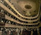 The Auditorium of the Old Castle Theatre, 1888 (oil on canvas)