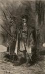 Serenos, Nightwatchmen, illustration from 'Spanish Pictures' by the Rev. Samuel Manning (engraving)