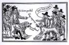 'To Him Pudel, Bite Him Peper', English Civil War propaganda (woodcut)