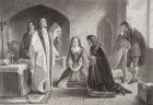 Lord William Russell receiving the sacrament prior to his execution on 21st July 1683, from 'Illustrations of English and Scottish History' Volume I (engraving)