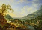 A Village Fete in the Rhine Valley (oil)