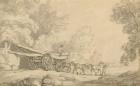 A Timber Wagon, c.1790 (pen & ink with wash over graphite on paper)