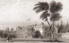 19th century view of Goodwood House, West Sussex, southern England. From Churton's Portrait and Lanscape Gallery, published 1836.
