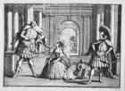 Farinelli, Cuzzoni and Senesino in Handel's 'Flavio', c.1728 (etching)