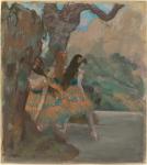 The Ballet Dancers, c.1877 (pastel and gouache over monotype)
