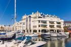 Benalmadena Costa, Costa del Sol, Malaga Province, Andalusia, southern Spain. Puerto Deportivo. Sports port. Benalmadena Marina. Luxury property. Real estate. Apartments.
