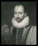 Michel Eyquem de Montaigne (1533-92) from 'The Gallery of Portraits', published 1833 (engraving)