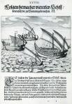 Four Sailing Boats from 'India Orientalis', 1598 (engraving)