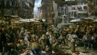 The Market of Verona, 1884 (oil on canvas)