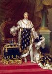 Portrait of Charles X (1757-1836) in Coronation Robes, 1827 (oil on canvas)