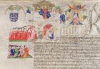 Illumination from the Charter of King's College Cambridge, 1446