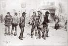 The Unemployed of London: 'We've Got No Work to Do', from 'The Illustrated London News', 20th February 1886 (engraving)