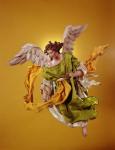Angel, from the Christmas Creche and tree (terracotta & cloth)