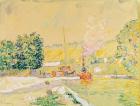 Lock at Sannois, 1900 (watercolour on paper)