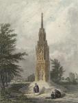 Waltham Cross, c.1820 (hand coloured engraving)