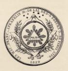 Masonic seal, from 'The History of Freemasonry, volume III', published by Thomas C. Jack, London, 1883 (litho)