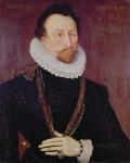 Portrait of Sir John Hawkins (1532-95) 1581 (oil on panel)