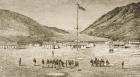 Fort Douglas Camp and Red Buttes Ravine near Salt Lake City, Utah, 1870s, c.1880 (litho)