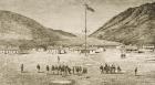 Fort Douglas Camp and Red Buttes Ravine near Salt Lake City, Utah, 1870s, c.1880 (litho)