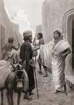 Babylonian votaress despatching a caravan for trade, from Hutchinson's History of the Nations, pub.1915