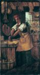 Shop sign for a paint seller, 225 rue Saint-Denis (oil on panel)