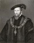 Portrait of Edward Seymour (c.1500-52) 1st Duke of Somerset, from 'Lodge's British Portraits', 1823 (litho)