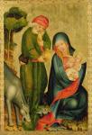 Rest on the Flight to Egypt, detail from the Grabow Altarpiece, 1379-83 (tempera on panel)