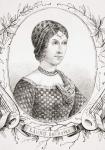 Laura de Noves, from L'Histoire Universelle Ancienne et Moderne, published in Strasbourg c.1860 (engraving)