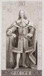 George II (1683-1760) from `Illustrations of English and Scottish History' Volume II (engraving)