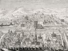 Perspective View of Paris, facsimile of a copperplate by Leonard Gaultier (1561-1641) 1607, from 'Le Moyen Age et La Renaissance' by Paul Lacroix (1806-84) published 1847 (litho)
