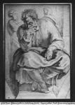 The Prophet Jeremiah, after Michangelo Buonarroti (pierre noire & red chalk on paper)