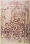 W.29 Sketch of a crowd for a classical scene