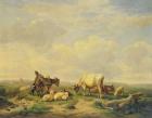 Herdsman and Herd, c.1880 (oil on panel)