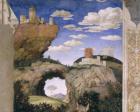 Landscape with a castle, from the Camera degli Sposi or Camera Picta, 1465-74 (fresco)