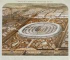 Palace of the Universal Exhibition in Paris in 1867 (colour litho)