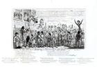 The Spa Fields Orator Hunt-ing for Popularity to Do-Good!!, pub. by J. Sidebotham, 1817 (etching) (b&w photo)