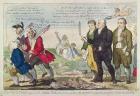Vaccination against Small Pox or Mercenary and Merciless spreaders of Death and Devastation driven out of society!, 1808 (colour etching)