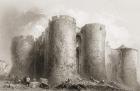 King John's Castle, Limerick, Ireland, from 'Scenery and Antiquities of Ireland' by George Virtue, 1860s (engraving)