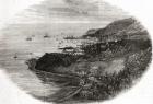 A view of Levuka, Island of Ovalau, Fiji Islands at the time of the annexation in 1875.