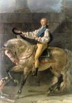 Equestrian Portrait of Stanislas Kostka Potocki (1755-1821) 1781 (oil on canvas)