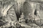 Interior of the Grotto of Antiparos (engraving)