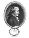 Portrait of Emmanuel Kant (1724-1804), engraved by J.Chapman (engraving) (b/w photo)