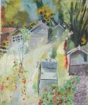 Allotment, Bishops Park, 2009 (oil on canvas)