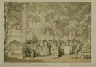 Vauxhall Gardens, c.1784 (wash and w/c with pen and brown ink over pencil on paper)