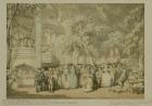 Vauxhall Gardens, c.1784 (wash and w/c with pen and brown ink over pencil on paper)